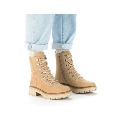 Hot Women'S Corded Boots Brown Beige Ladies Ankle Boots & Boots