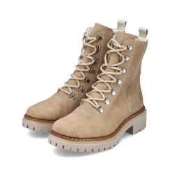 Hot Women'S Corded Boots Brown Beige Ladies Ankle Boots & Boots