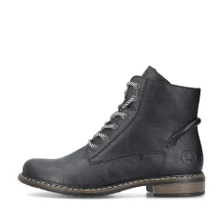 Online Women'S Corded Boots Asphalt Black Ladies Ankle Boots & Boots