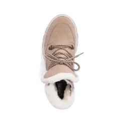 Discount Women'S Corded Boots Cream Beige Ladies Ankle Boots & Boots
