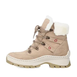 Discount Women'S Corded Boots Cream Beige Ladies Ankle Boots & Boots