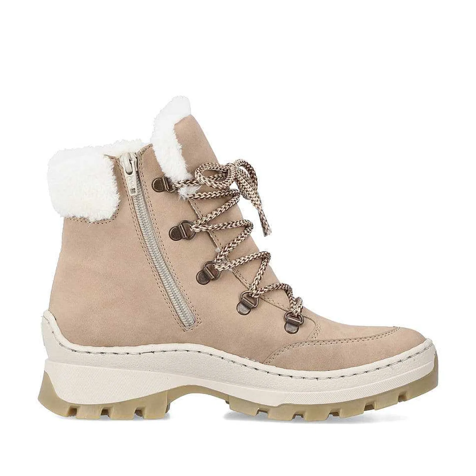 Discount Women'S Corded Boots Cream Beige Ladies Ankle Boots & Boots
