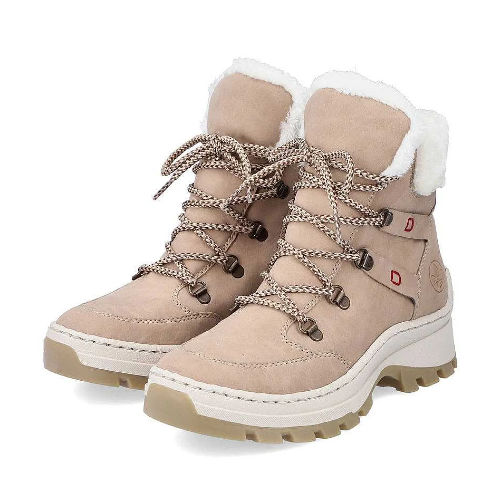 Discount Women'S Corded Boots Cream Beige Ladies Ankle Boots & Boots