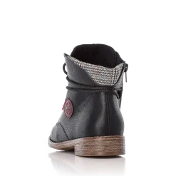 Online Women'S Corded Boots Deep Black Ladies Ankle Boots & Boots