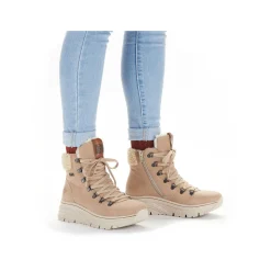 Hot Women'S Corded Boots Sand Beige Ladies Ankle Boots & Boots