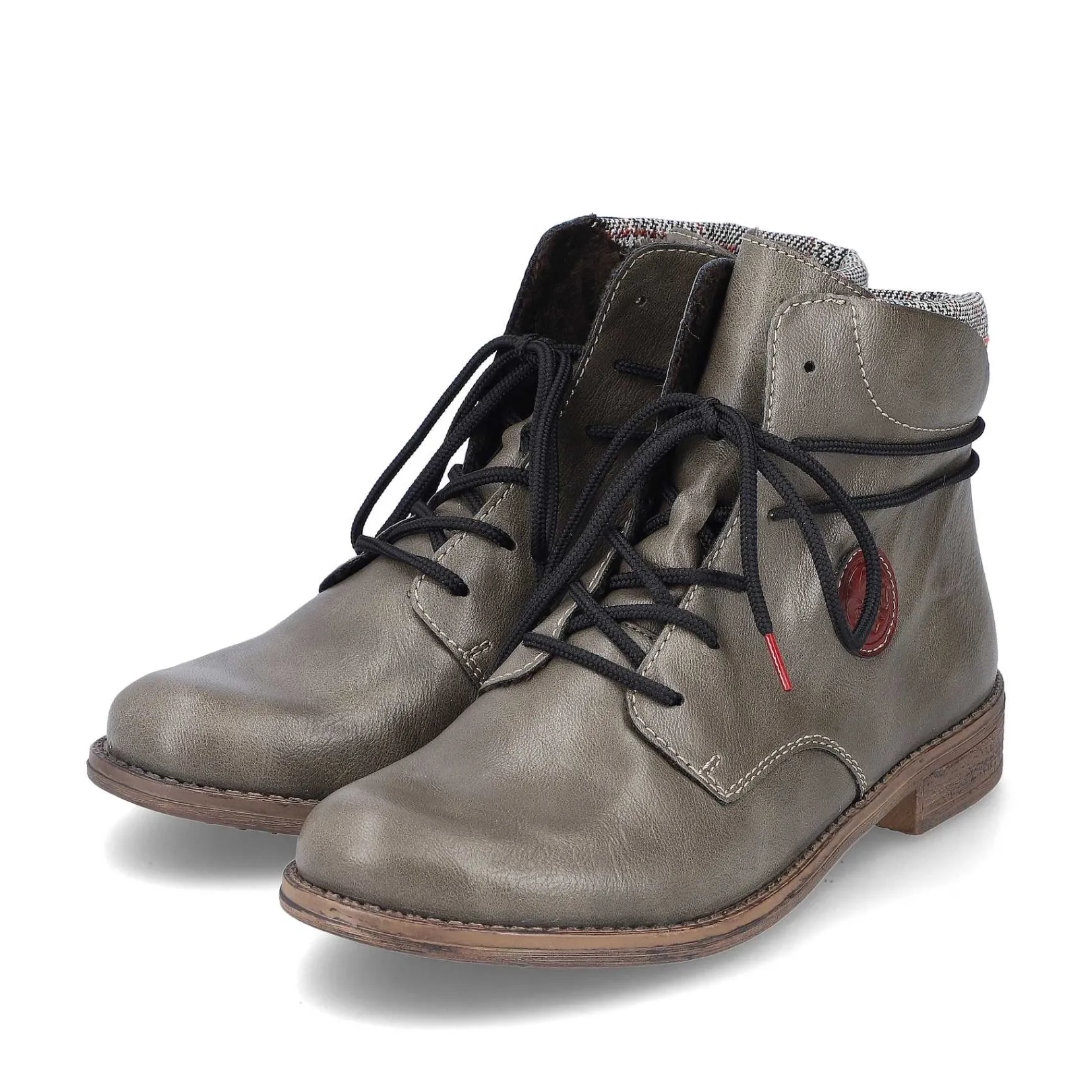 Women'S Corded Boots Gray Green Ladies Ankle Boots & Boots
