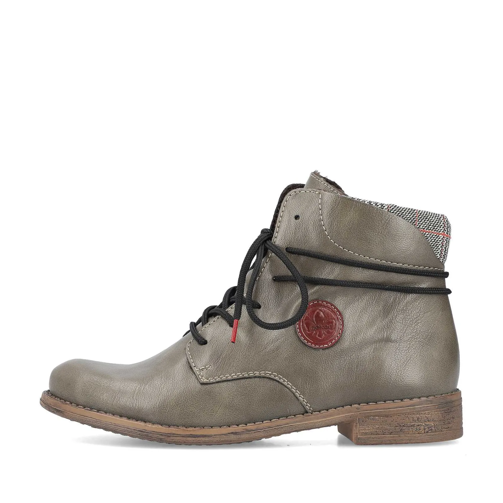 Women'S Corded Boots Gray Green Ladies Ankle Boots & Boots