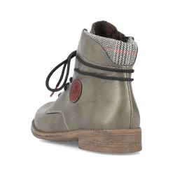 Women'S Corded Boots Gray Green Ladies Ankle Boots & Boots