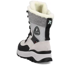 Sale Women'S Corded Boots Creamy-White Black Ladies Ankle Boots & Boots