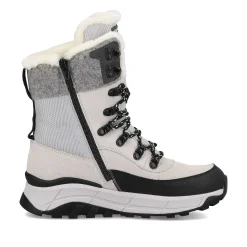 Sale Women'S Corded Boots Creamy-White Black Ladies Ankle Boots & Boots