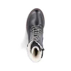 Sale Women'S Corded Boots Deep Black Ladies Ankle Boots & Boots