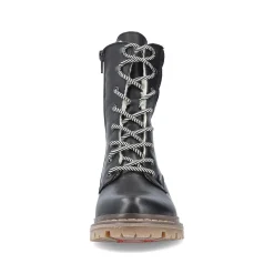 Sale Women'S Corded Boots Deep Black Ladies Ankle Boots & Boots