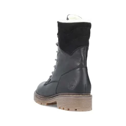 Sale Women'S Corded Boots Deep Black Ladies Ankle Boots & Boots