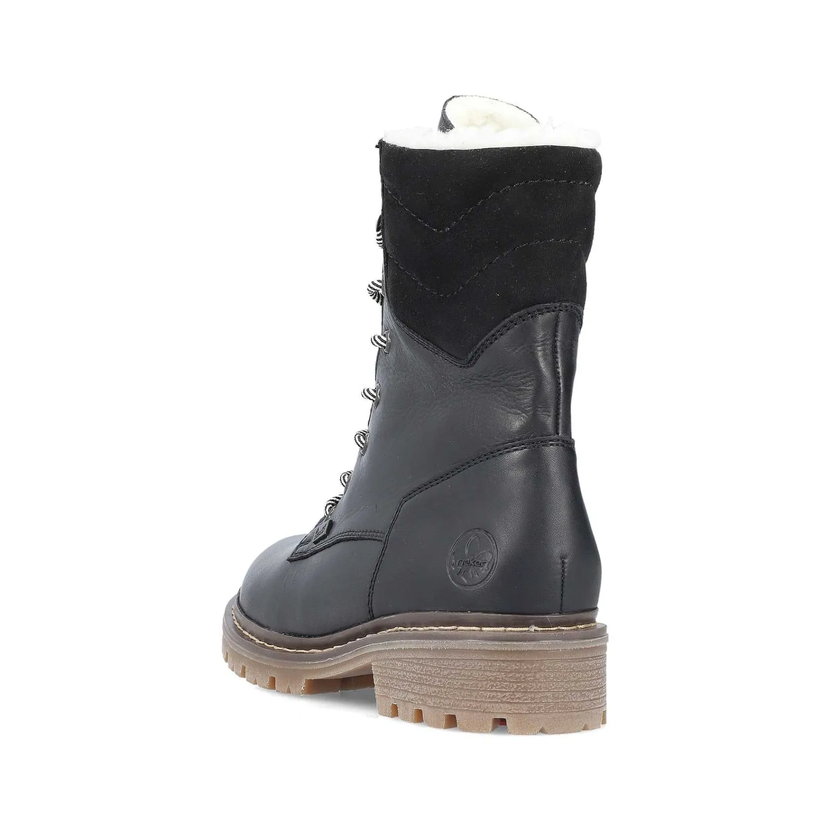 Sale Women'S Corded Boots Deep Black Ladies Ankle Boots & Boots