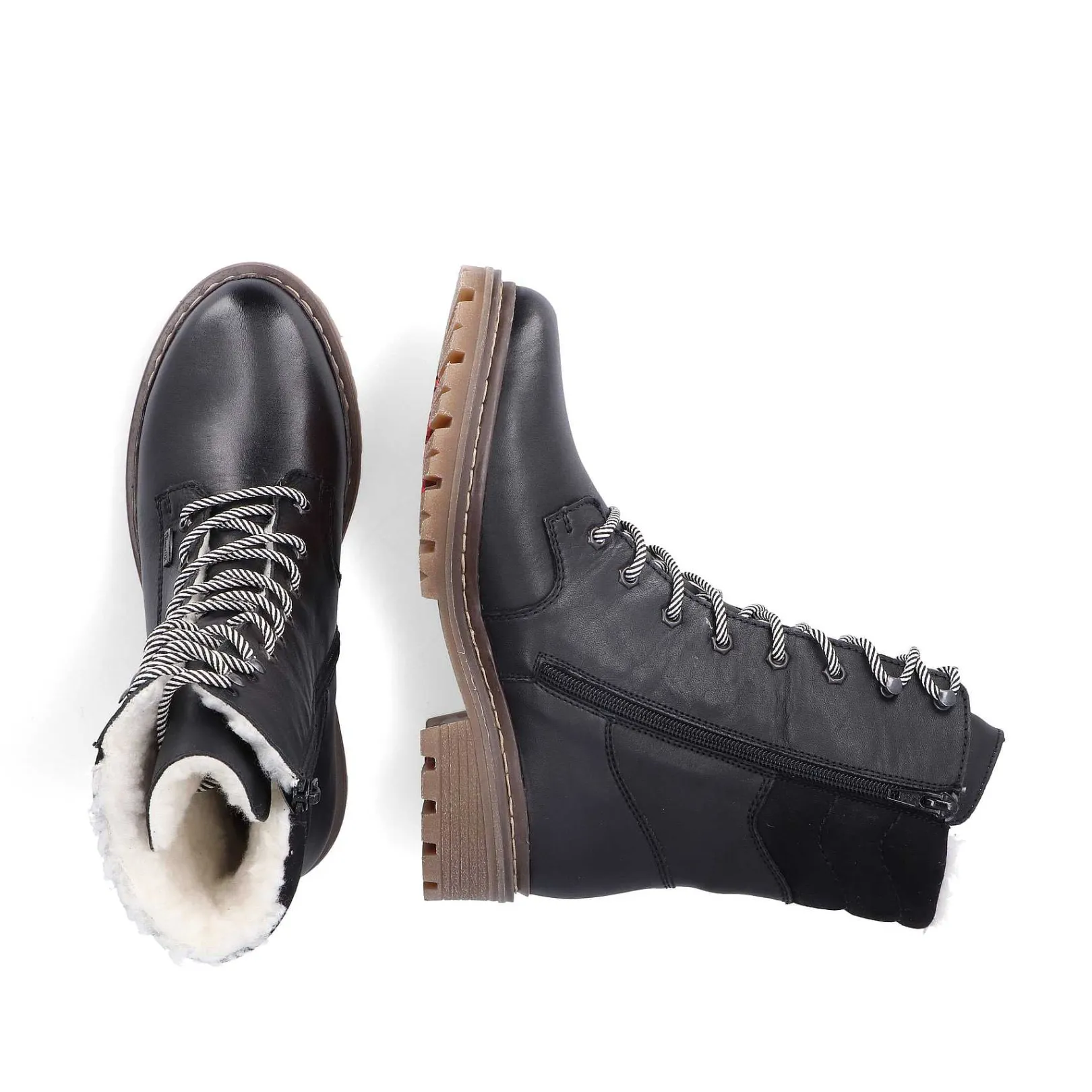 Sale Women'S Corded Boots Deep Black Ladies Ankle Boots & Boots