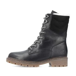 Sale Women'S Corded Boots Deep Black Ladies Ankle Boots & Boots