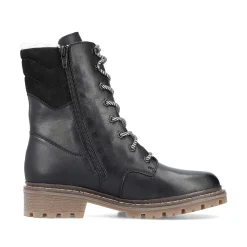 Sale Women'S Corded Boots Deep Black Ladies Ankle Boots & Boots