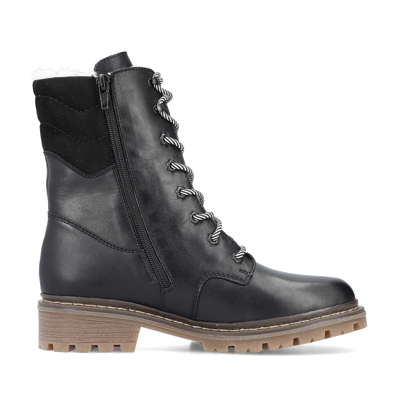 Sale Women'S Corded Boots Deep Black Ladies Ankle Boots & Boots