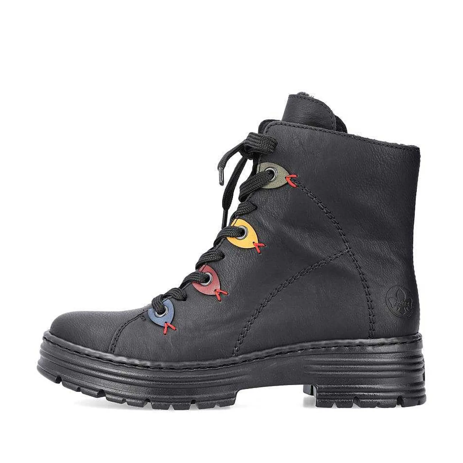 Women'S Corded Boots Deep Black Ladies Ankle Boots & Boots
