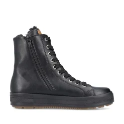 Best Women'S Corded Boots Deep Black Ladies Ankle Boots & Boots