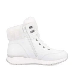 Women'S Corded Boots Crystal White Ladies Ankle Boots & Boots