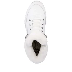Women'S Corded Boots Crystal White Ladies Ankle Boots & Boots