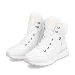 Women'S Corded Boots Crystal White Ladies Ankle Boots & Boots