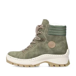 Outlet Women'S Corded Boots Leaf Green Ladies Ankle Boots & Boots