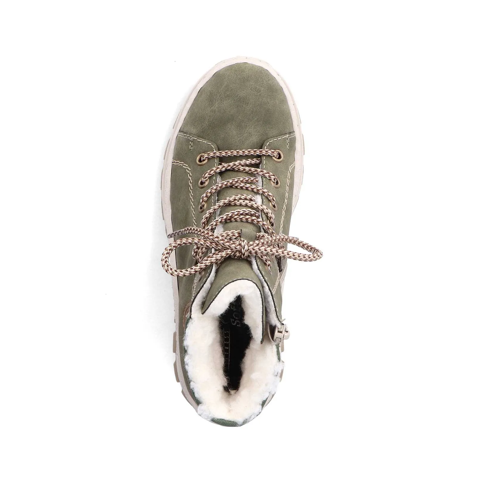 Outlet Women'S Corded Boots Leaf Green Ladies Ankle Boots & Boots