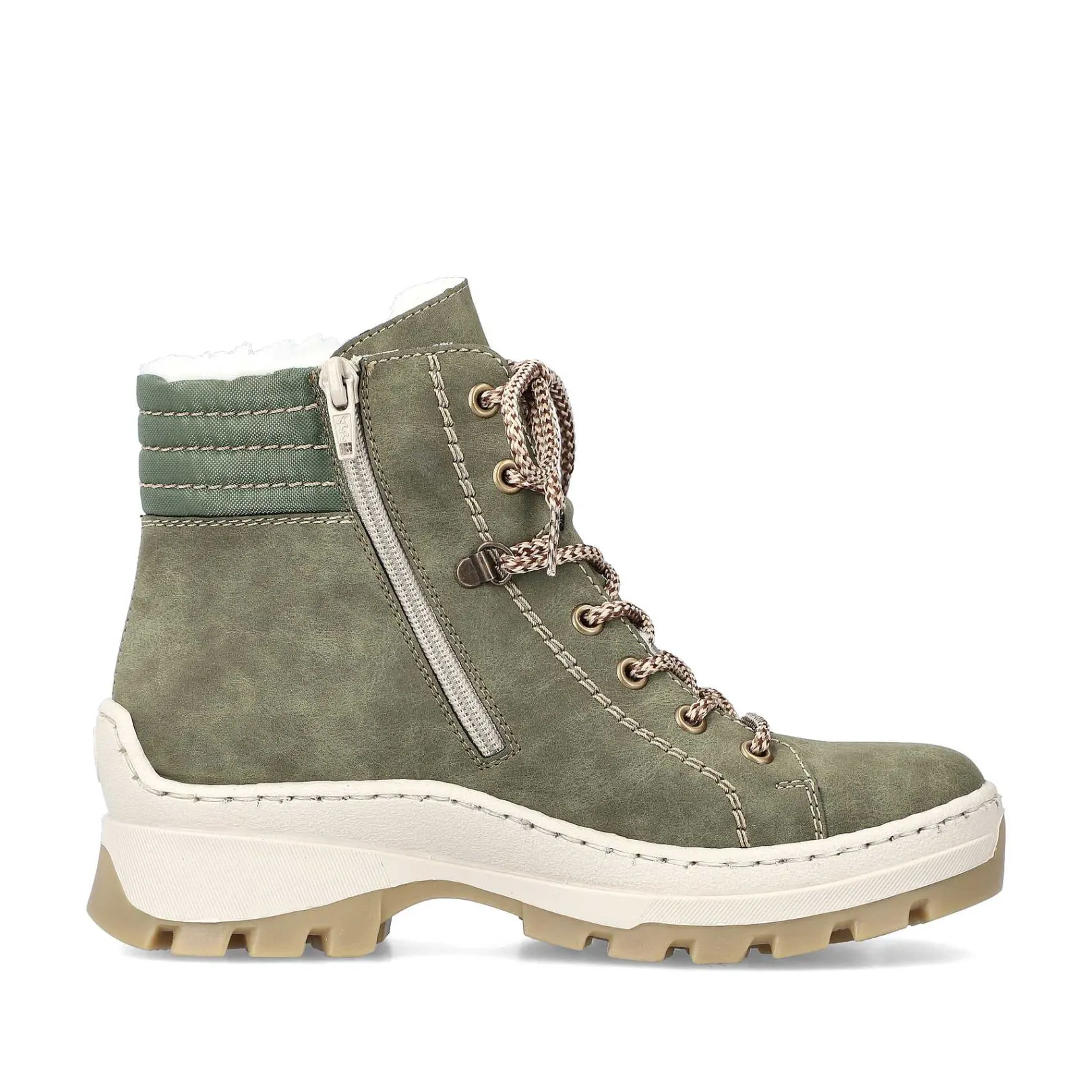 Outlet Women'S Corded Boots Leaf Green Ladies Ankle Boots & Boots