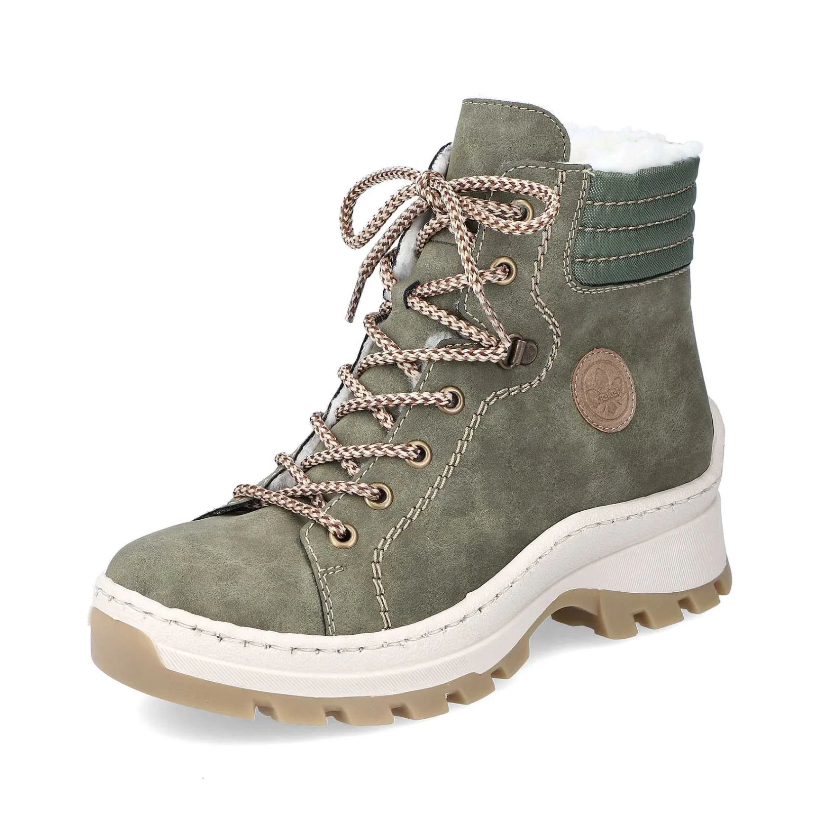 Outlet Women'S Corded Boots Leaf Green Ladies Ankle Boots & Boots