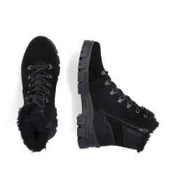 Outlet Women'S Corded Boots Night Black Ladies Ankle Boots & Boots