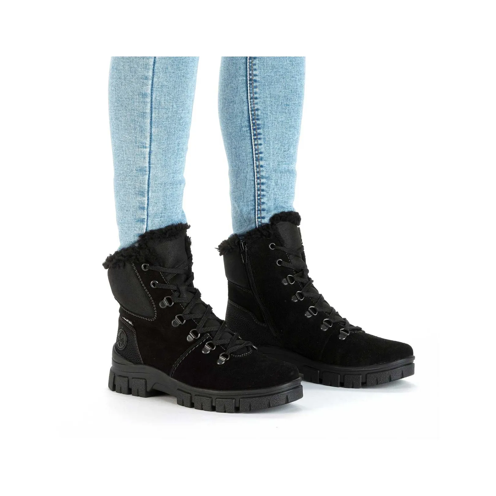 Outlet Women'S Corded Boots Night Black Ladies Ankle Boots & Boots