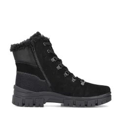 Outlet Women'S Corded Boots Night Black Ladies Ankle Boots & Boots