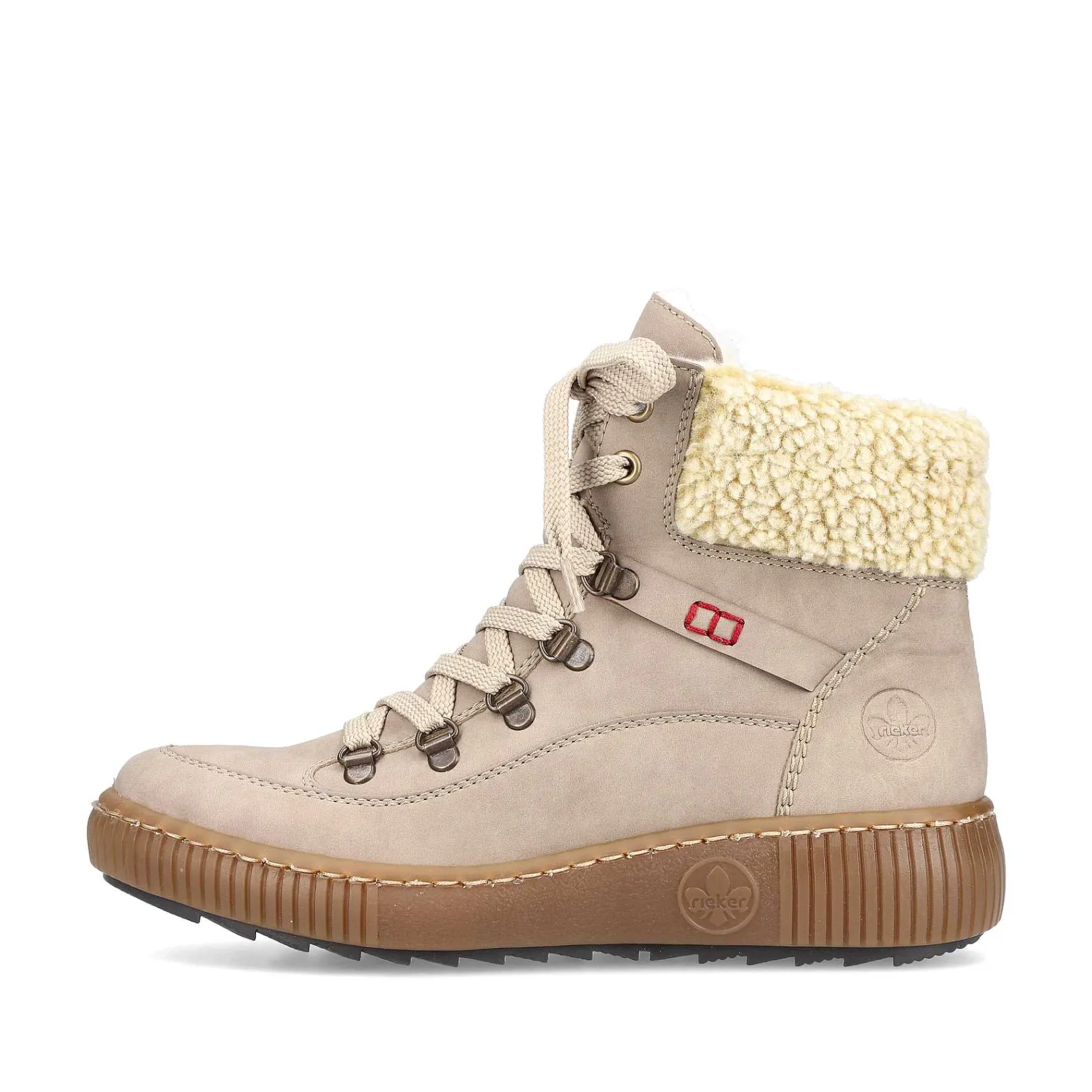 Women'S Corded Boots Cream Beige Ladies Ankle Boots & Boots
