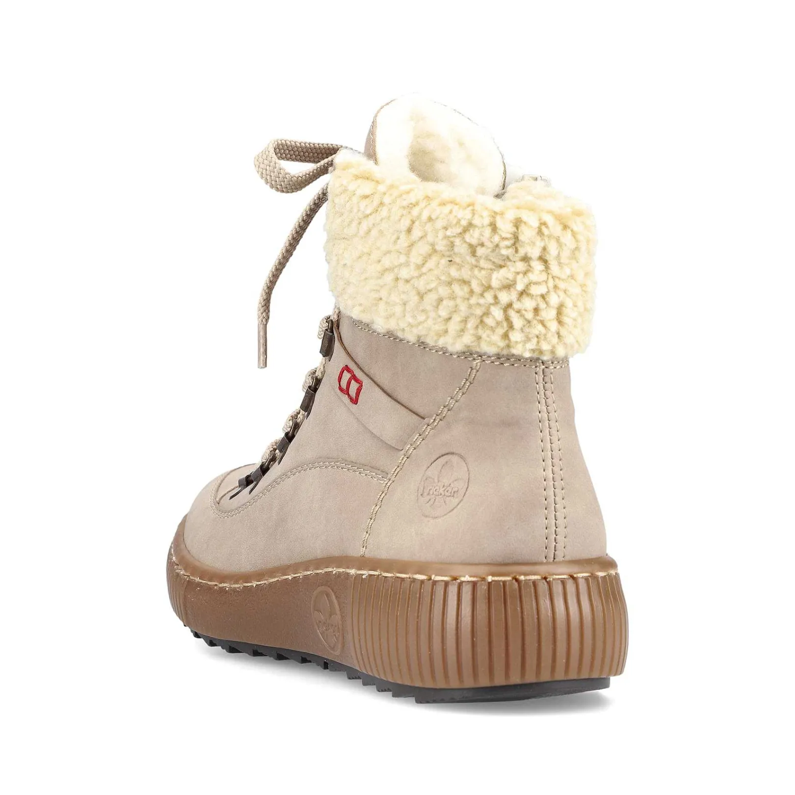 Women'S Corded Boots Cream Beige Ladies Ankle Boots & Boots