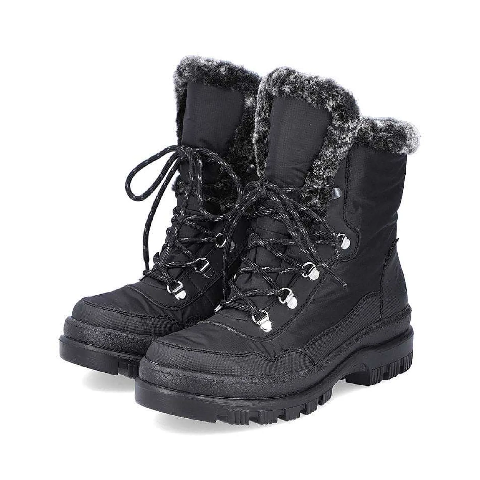 Clearance Women'S Corded Boots Deep Black Ladies Ankle Boots & Boots