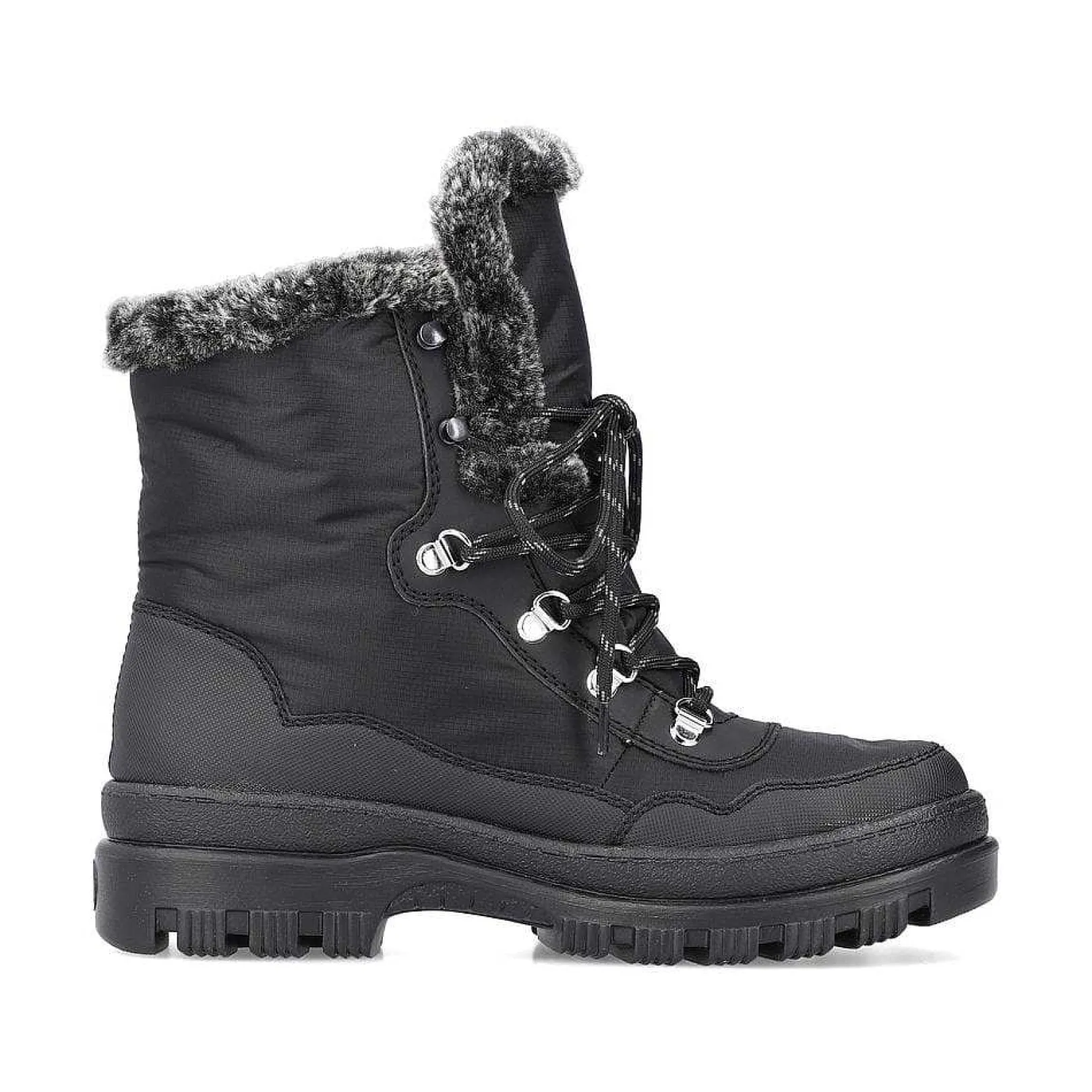 Clearance Women'S Corded Boots Deep Black Ladies Ankle Boots & Boots