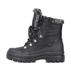 Clearance Women'S Corded Boots Deep Black Ladies Ankle Boots & Boots