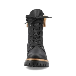 Clearance Women'S Corded Boots Deep Black Ladies Ankle Boots & Boots