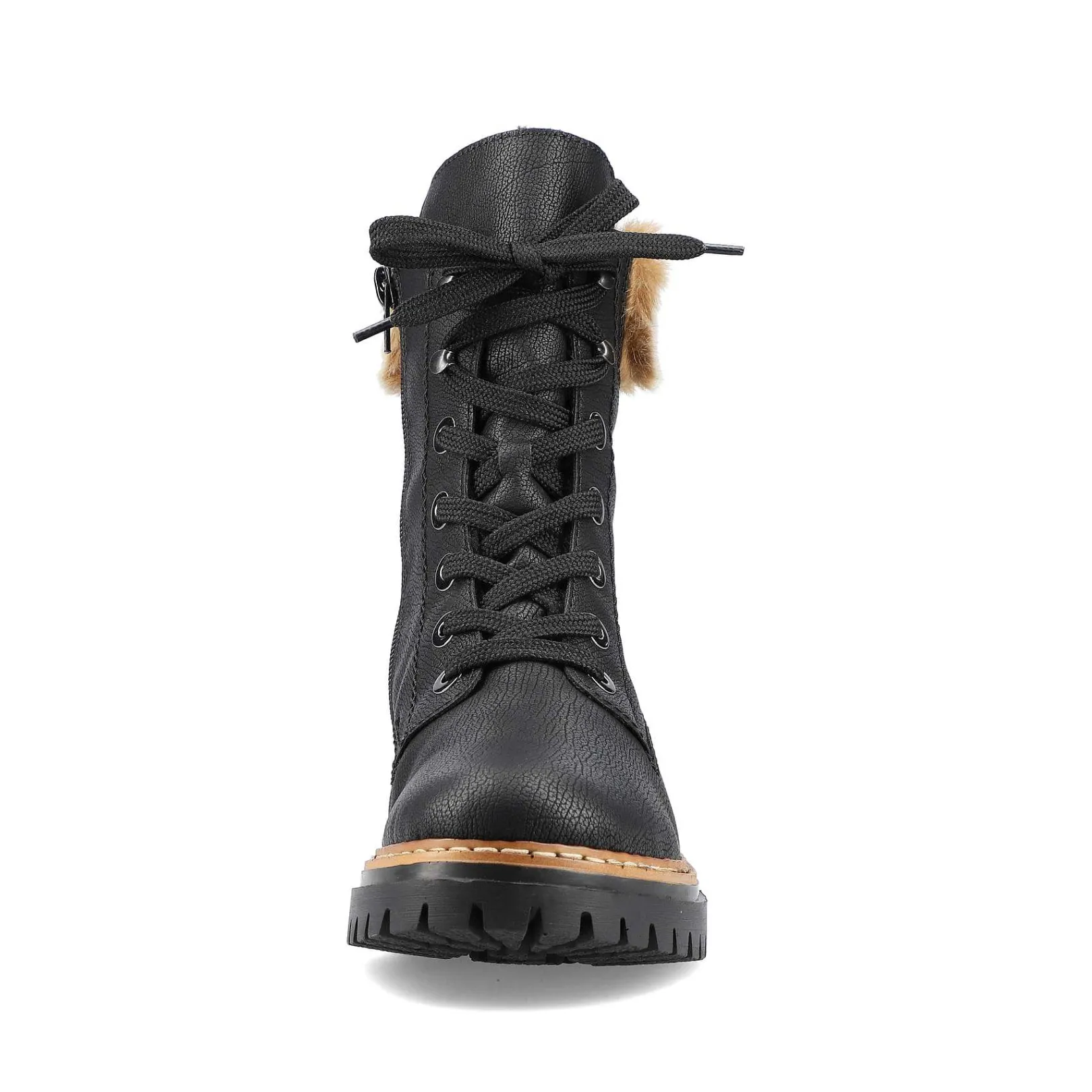 Clearance Women'S Corded Boots Deep Black Ladies Ankle Boots & Boots