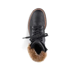 Clearance Women'S Corded Boots Deep Black Ladies Ankle Boots & Boots