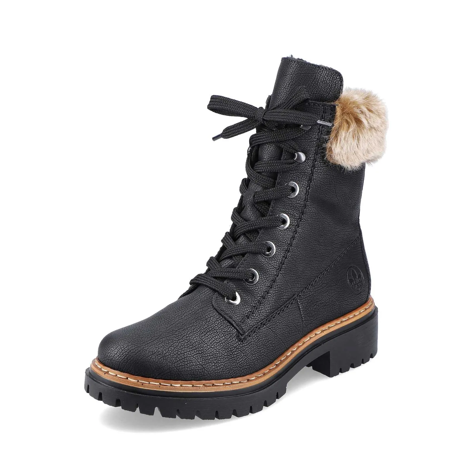 Clearance Women'S Corded Boots Deep Black Ladies Ankle Boots & Boots