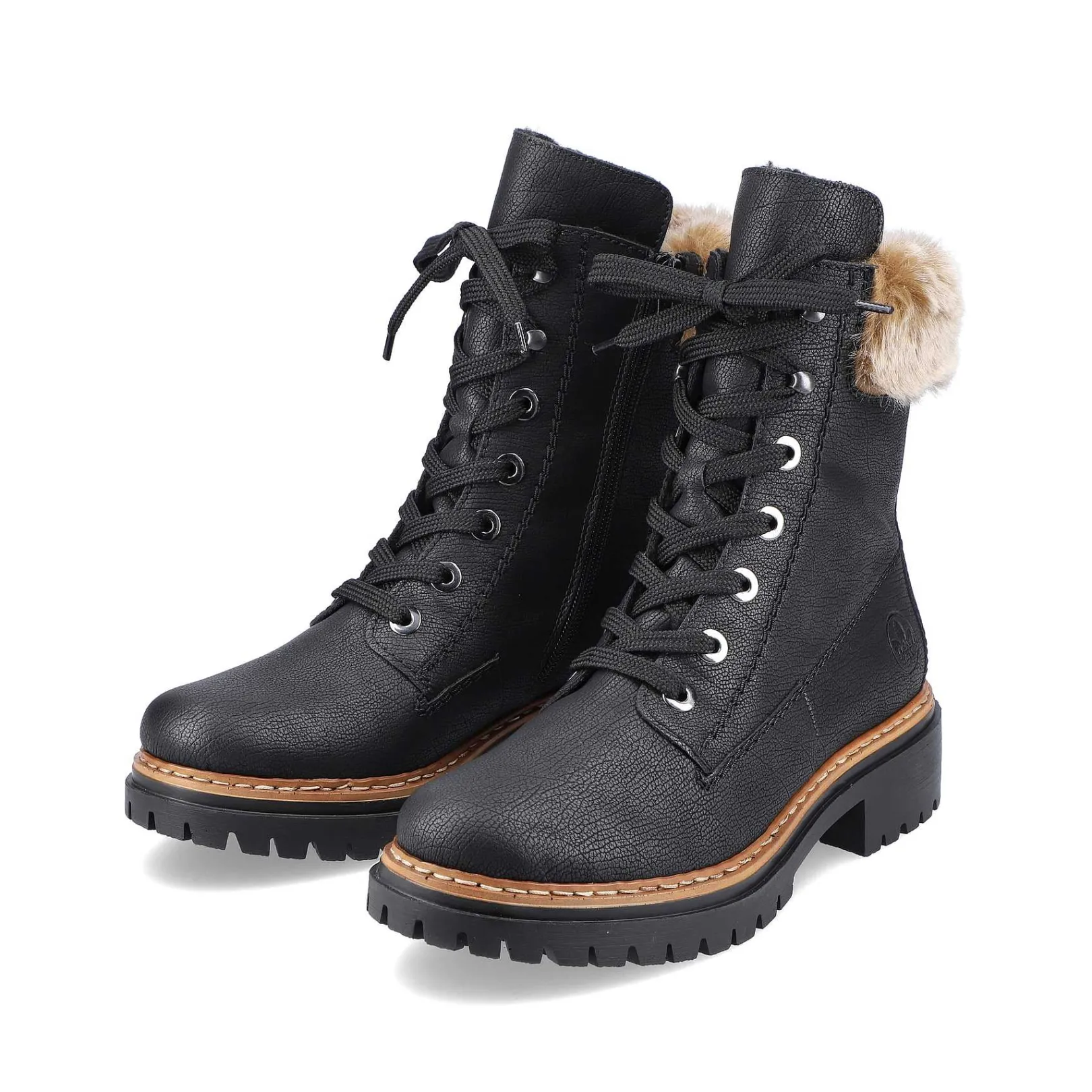 Clearance Women'S Corded Boots Deep Black Ladies Ankle Boots & Boots