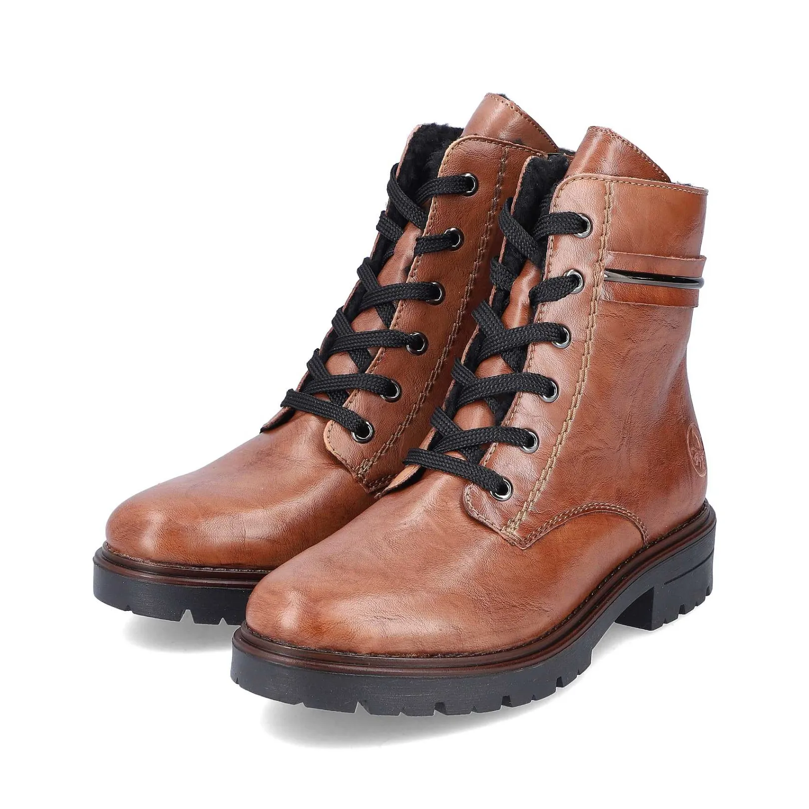 Hot Women'S Corded Boots Copper Brown Ladies Ankle Boots & Boots