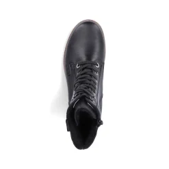 Hot Women'S Corded Boots Deep Black Ladies Ankle Boots & Boots
