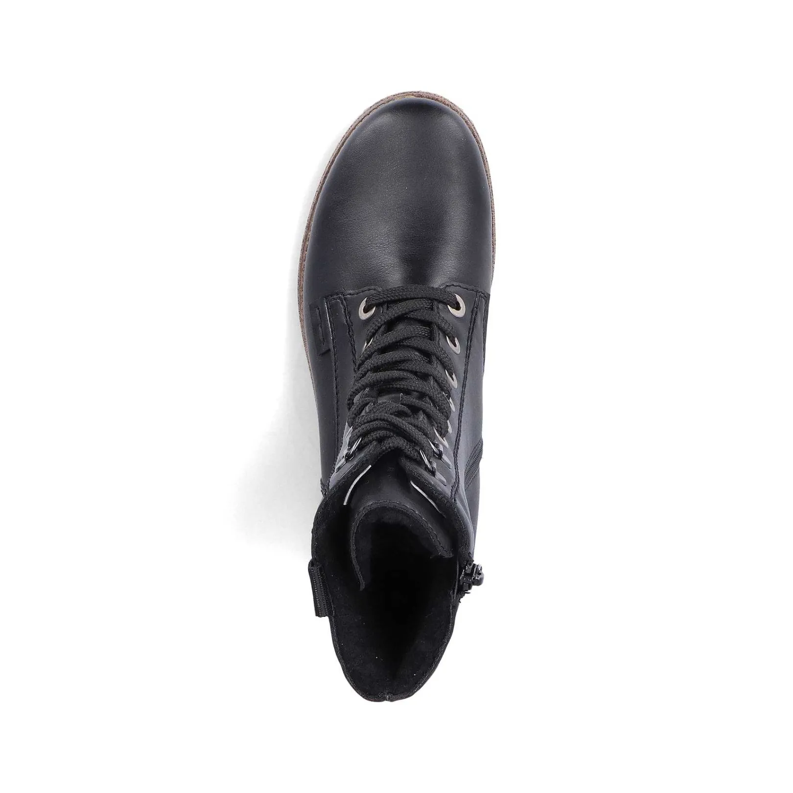 Hot Women'S Corded Boots Deep Black Ladies Ankle Boots & Boots