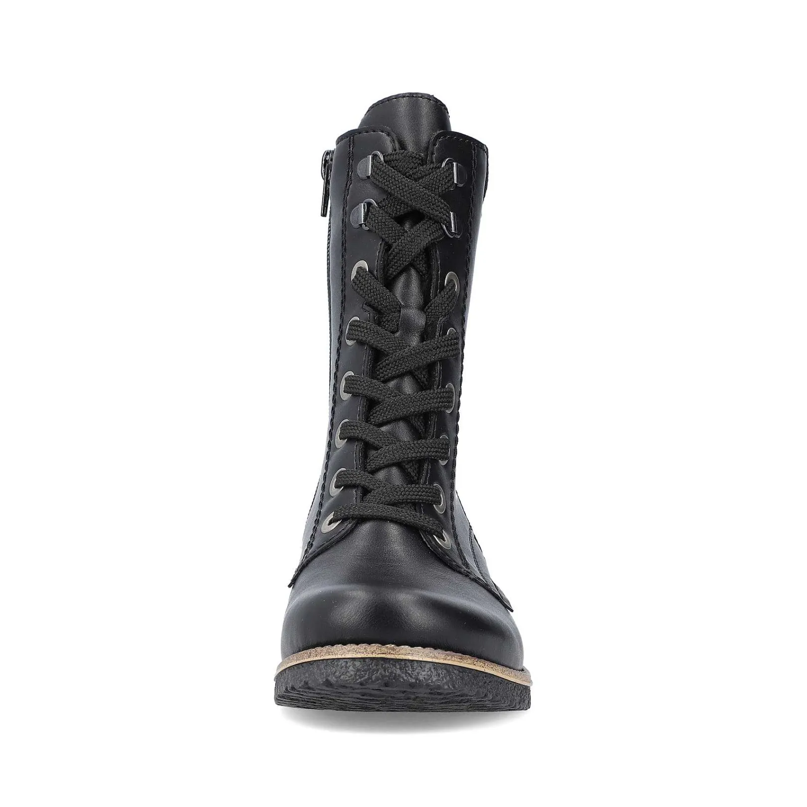 Hot Women'S Corded Boots Deep Black Ladies Ankle Boots & Boots