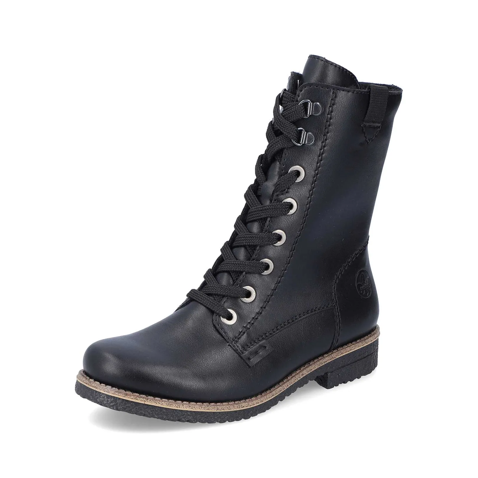 Hot Women'S Corded Boots Deep Black Ladies Ankle Boots & Boots