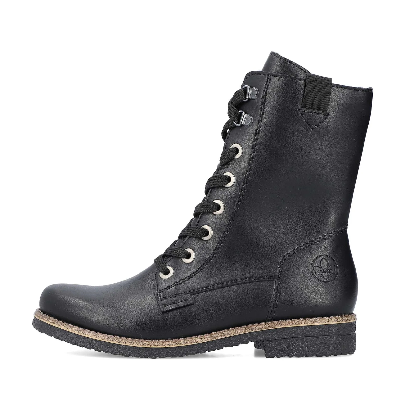 Hot Women'S Corded Boots Deep Black Ladies Ankle Boots & Boots